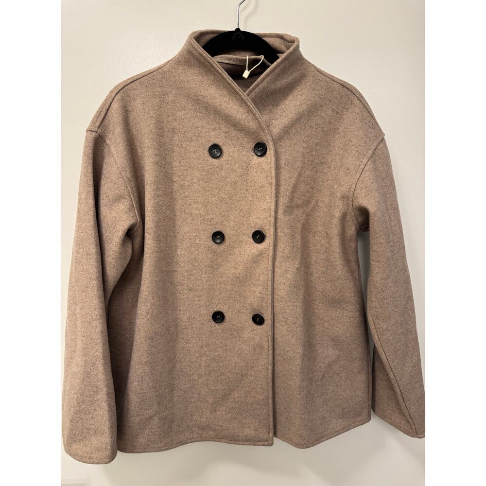Commense Button-Down Lightweight Jacket Women's Medium Brown Comfort NWOT